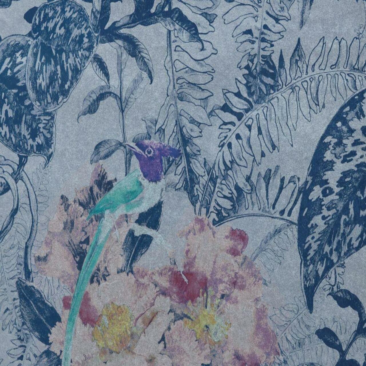 Hedgerow Wallpaper - Blue Dusk - 1838 wallcoverings - 2008 - 144 - 03 - Premier Wallcovering