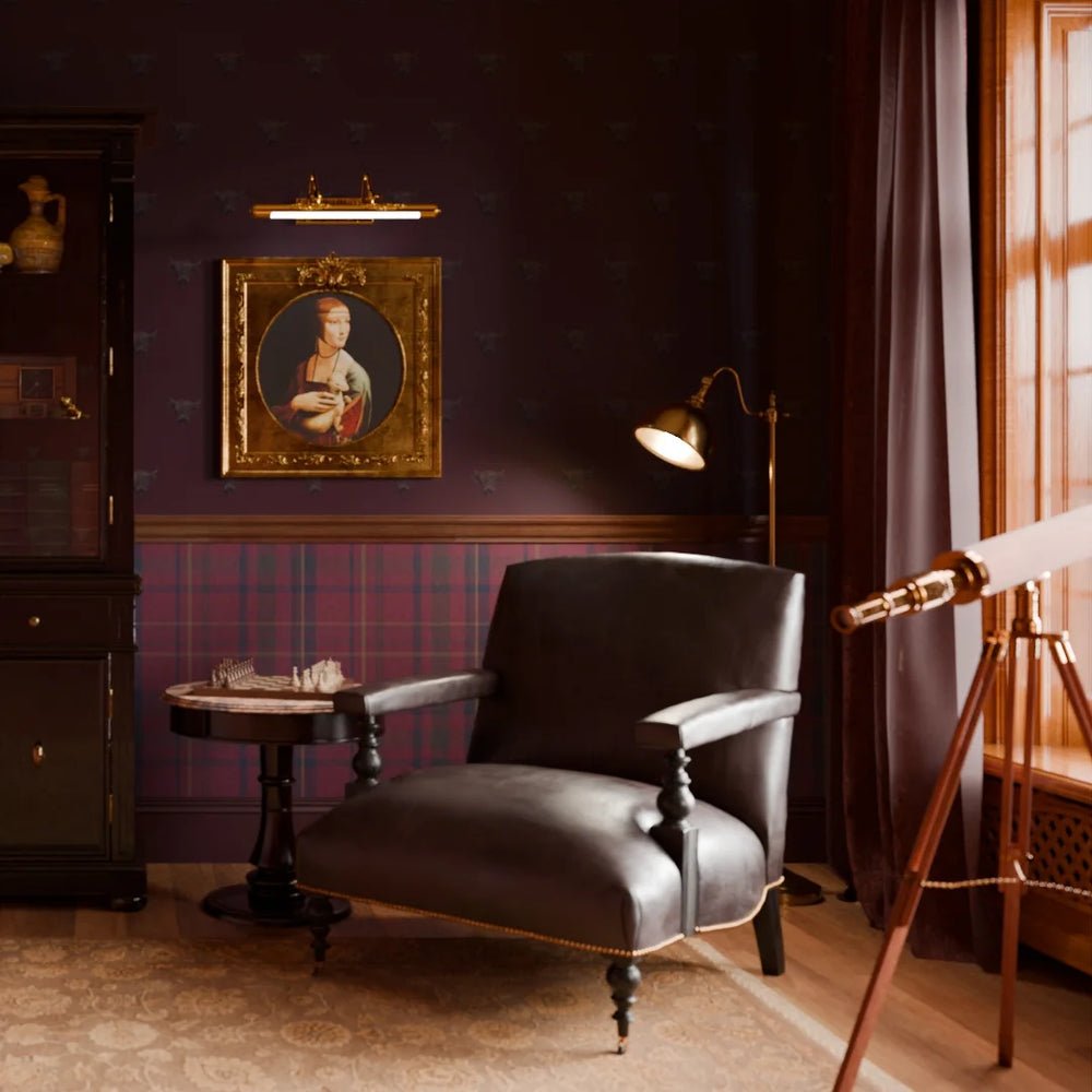 Heilan Coo Wallpaper - Garnet - LAN100240 - Lucie Annabel - Premier Wallcovering