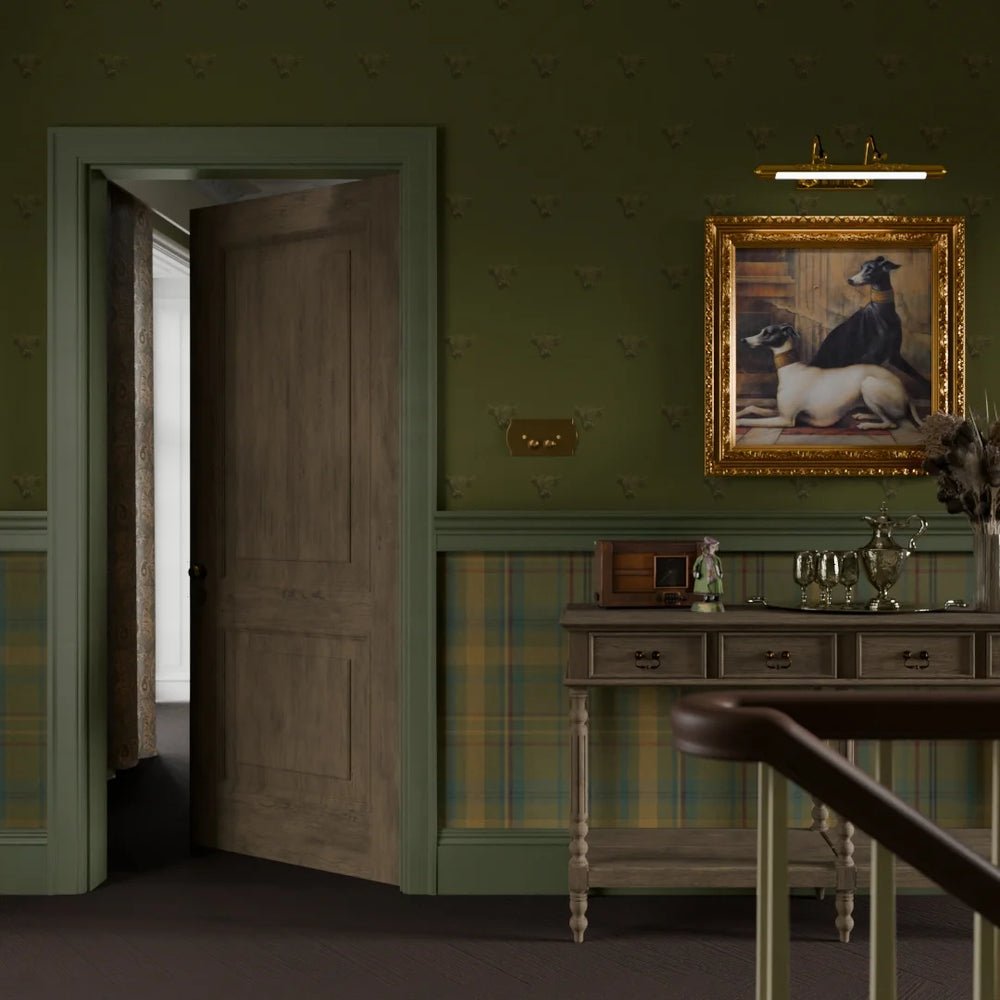 Heilan Coo Wallpaper - Gentleman Green - LAN100239 - Lucie Annabel - Premier Wallcovering