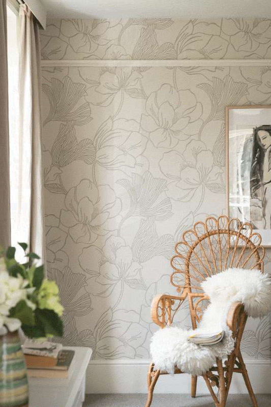 Helleborus Wallpaper - Whirlybird - 5608 - Farrow & Ball - Premier Wallcovering
