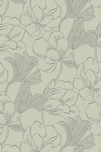 Helleborus Wallpaper - Green - 5609 - Farrow & Ball - Premier Wallcovering