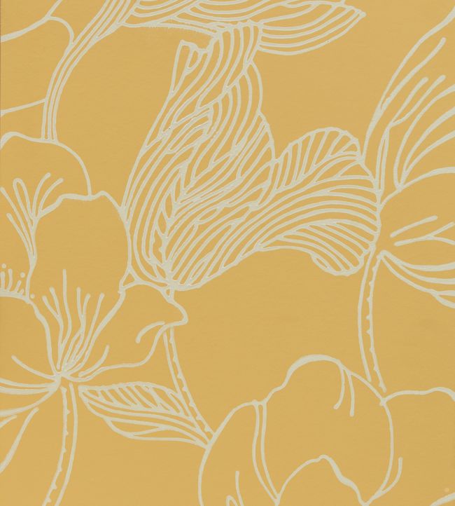 Helleborus Wallpaper - Gold - 5607 - Farrow & Ball - Premier Wallcovering