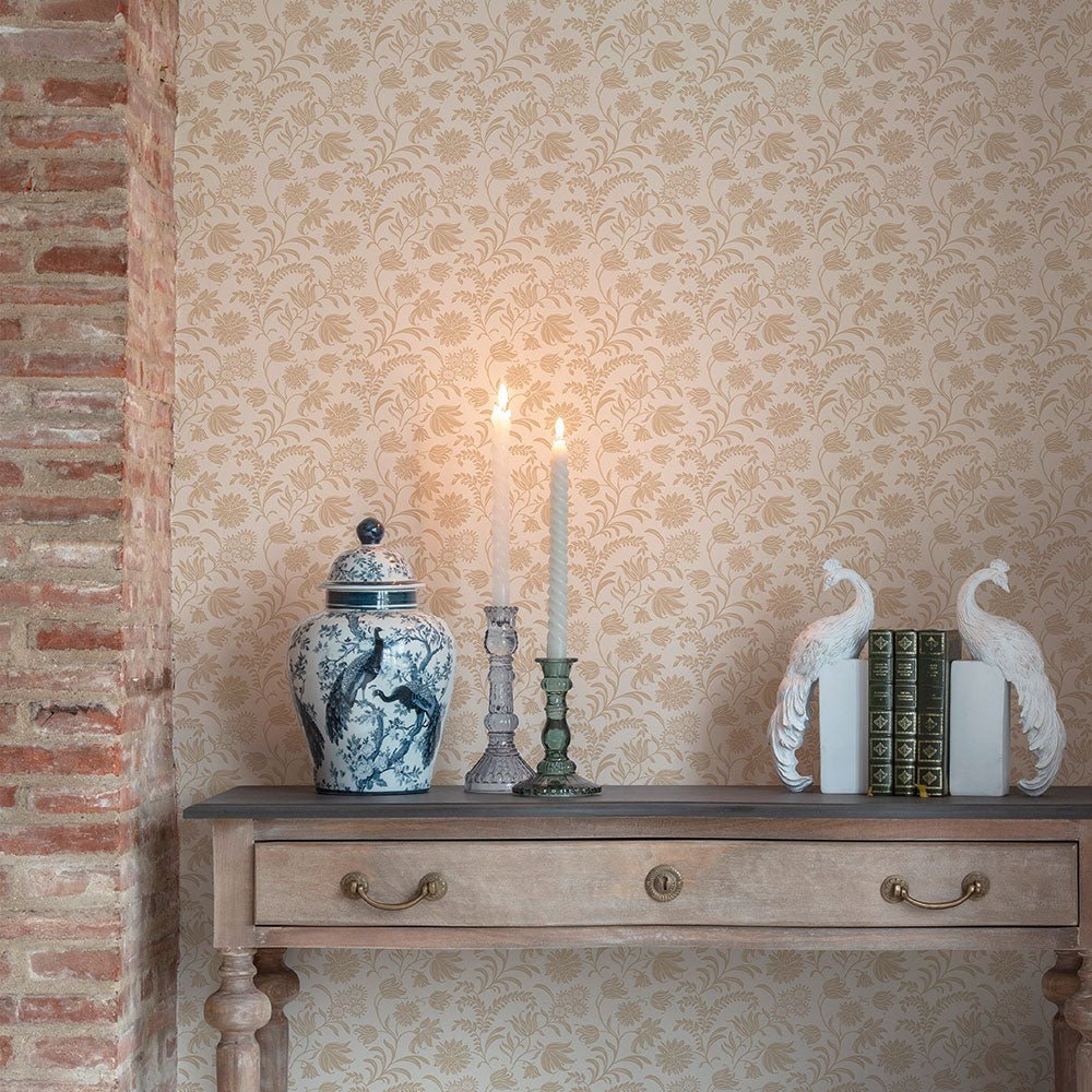 Hemingway Wallpaper - Caramel - Laura Ashley - 140318 - Premier Wallcovering