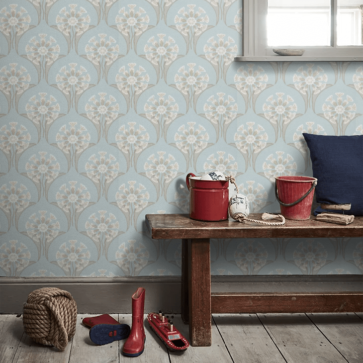 Hencroft Wallpaper - Celestial - Little Greene - 0245HECELES - Premier Wallcovering