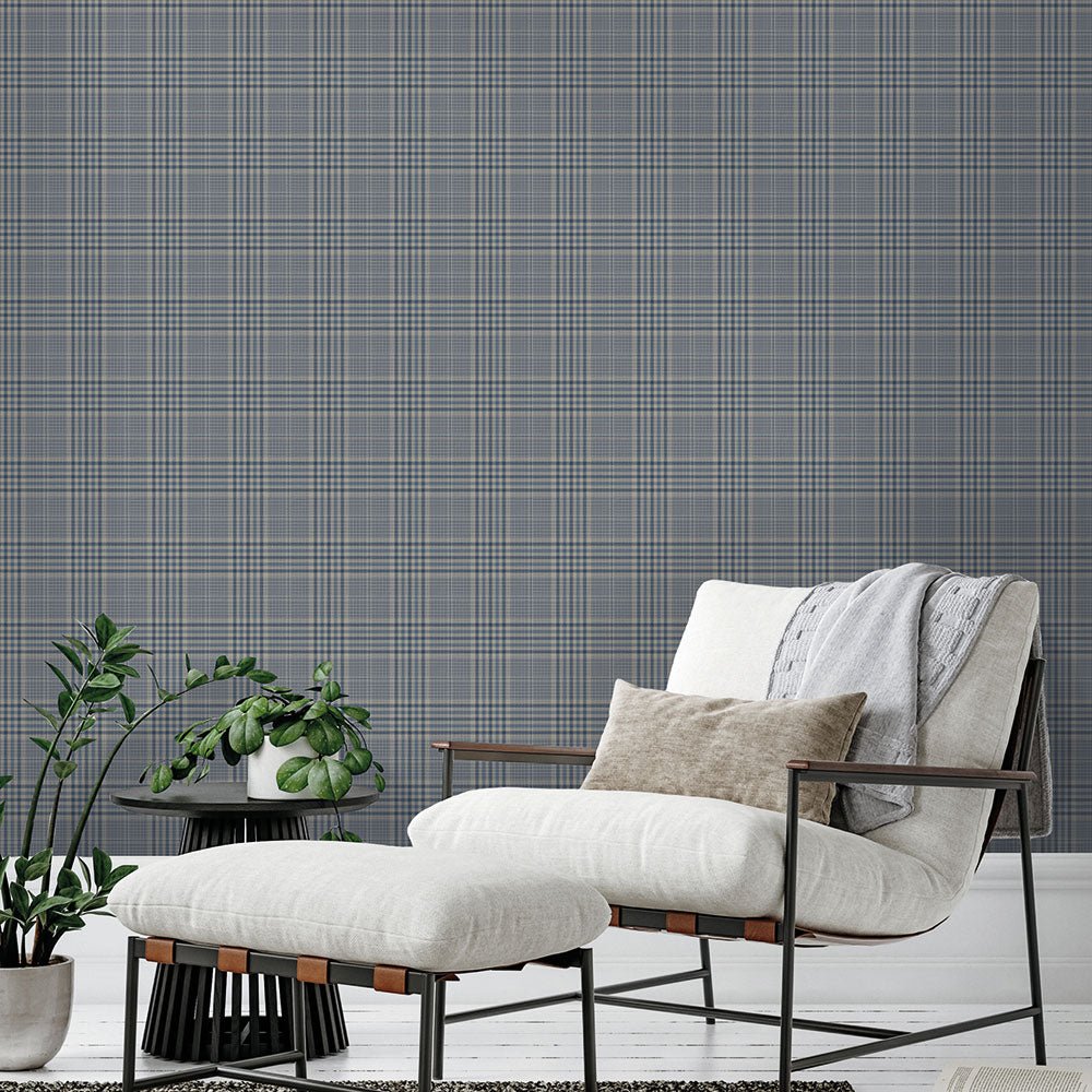 Henley Wallpaper - Slate - Timothy Wilman - TW2435 - Premier Wallcovering