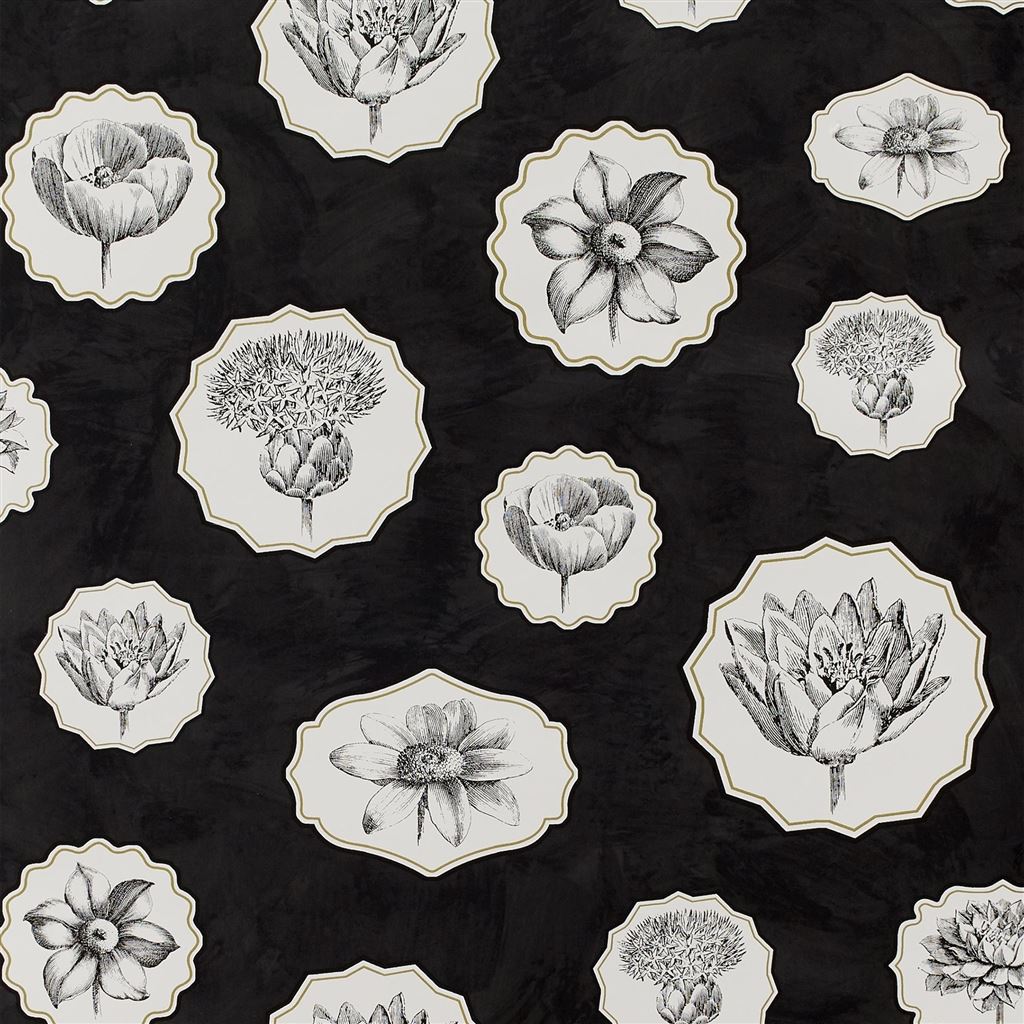 Herbariae Wallpaper - Carbone - Christian Lacroix - PCL7028/04 - Premier Wallcovering