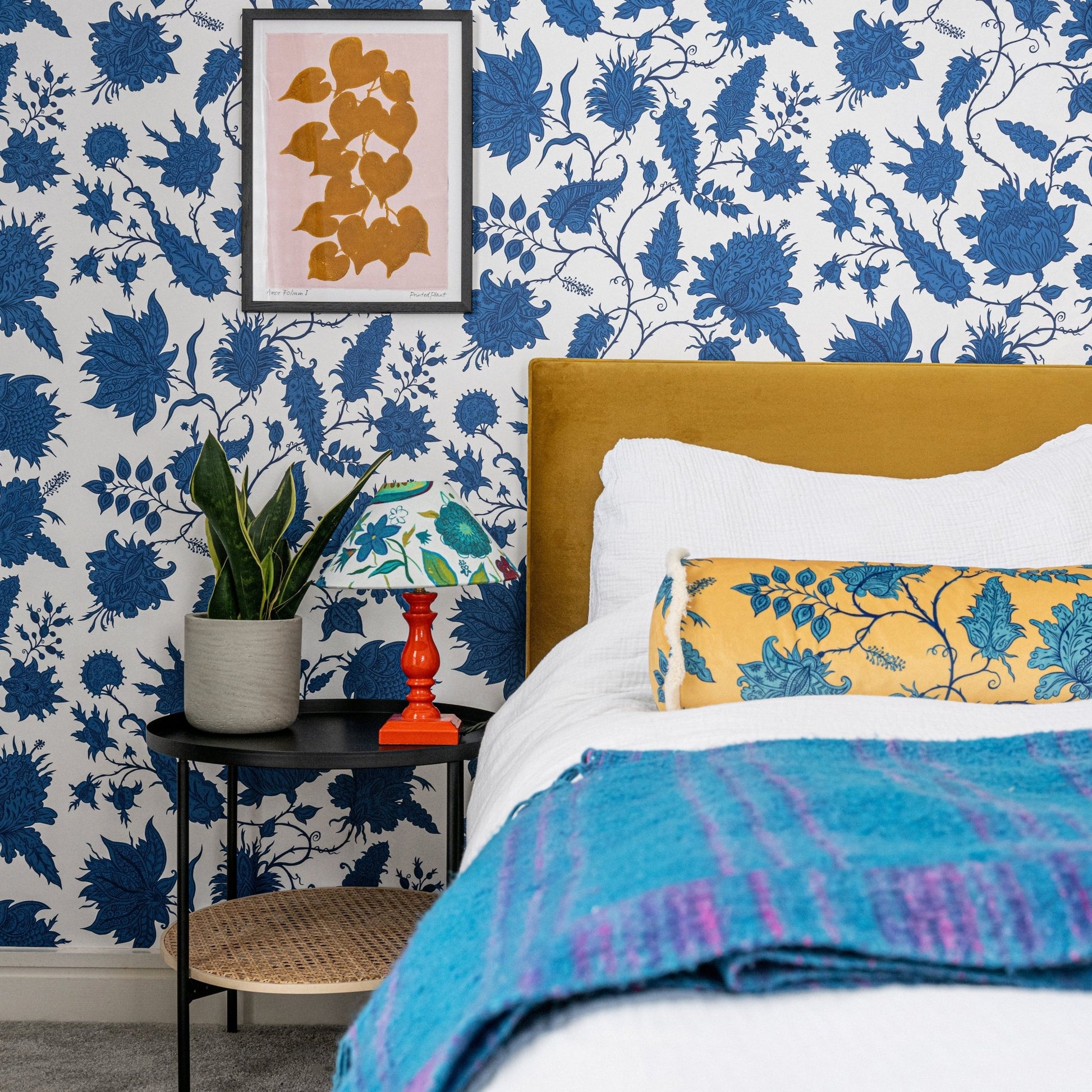 Hermosa Wallpaper - Lapis/Pearl - Wear The Walls - HEPL807652 - Premier Wallcovering