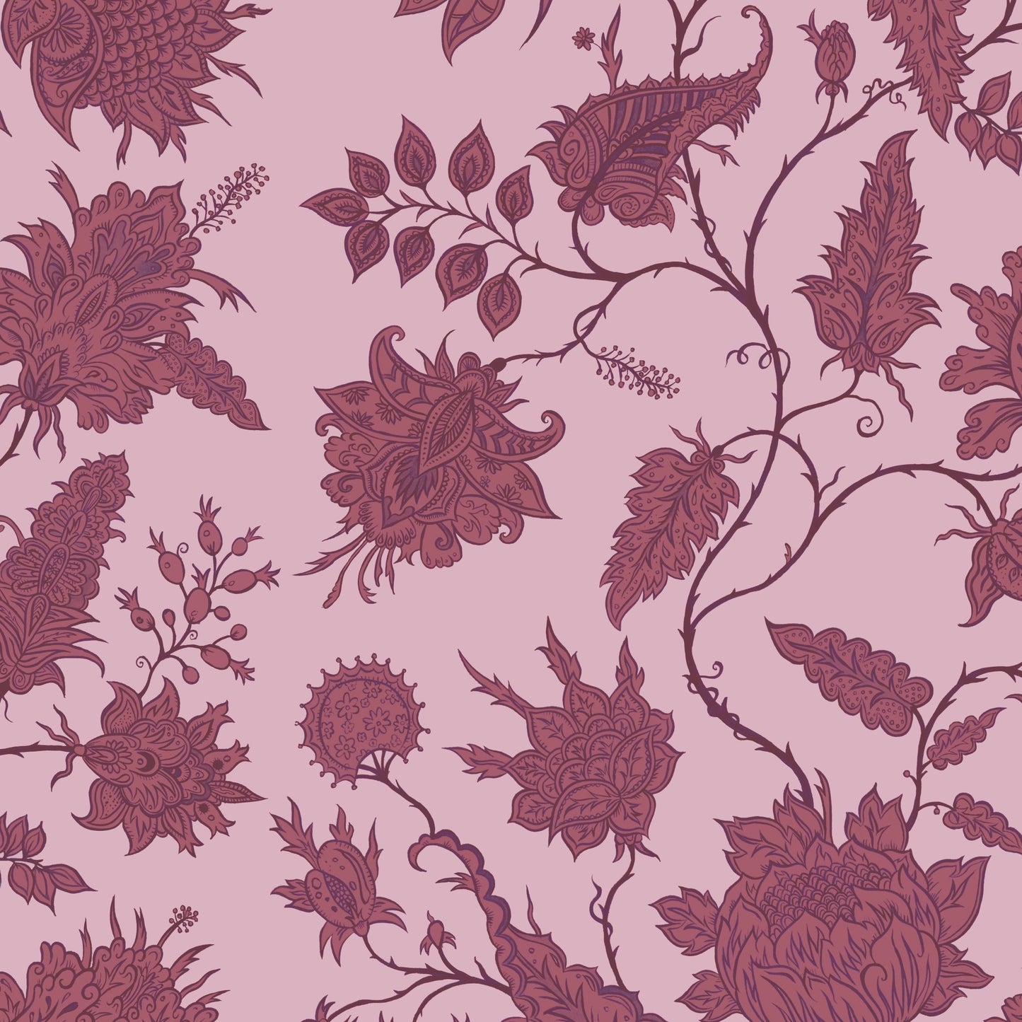 Hermosa Wallpaper - Rose Quartz/Ruby - Wear The Walls - HERR807652 - Premier Wallcovering
