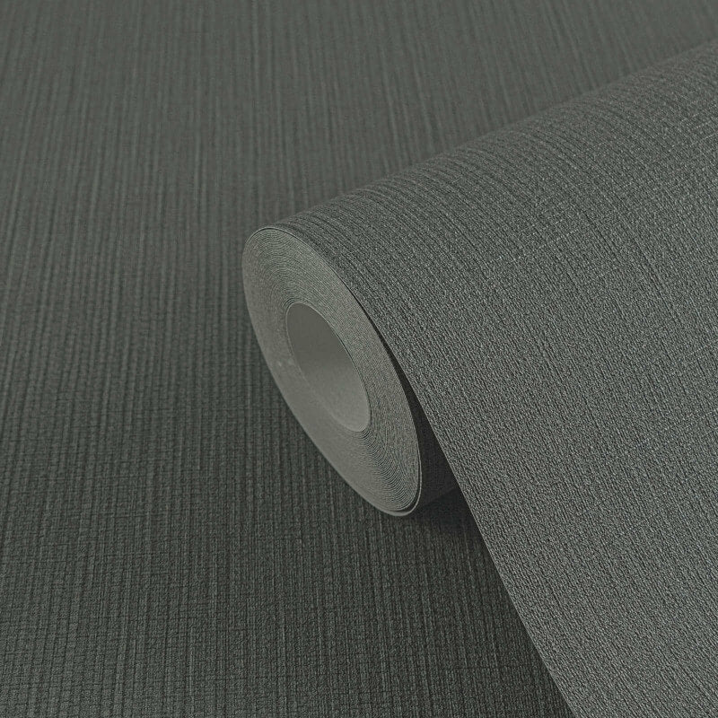 Hessian Texture Wallpaper - Black/Grey - Michalsky Living - 39986-1 - Premier Wallcovering