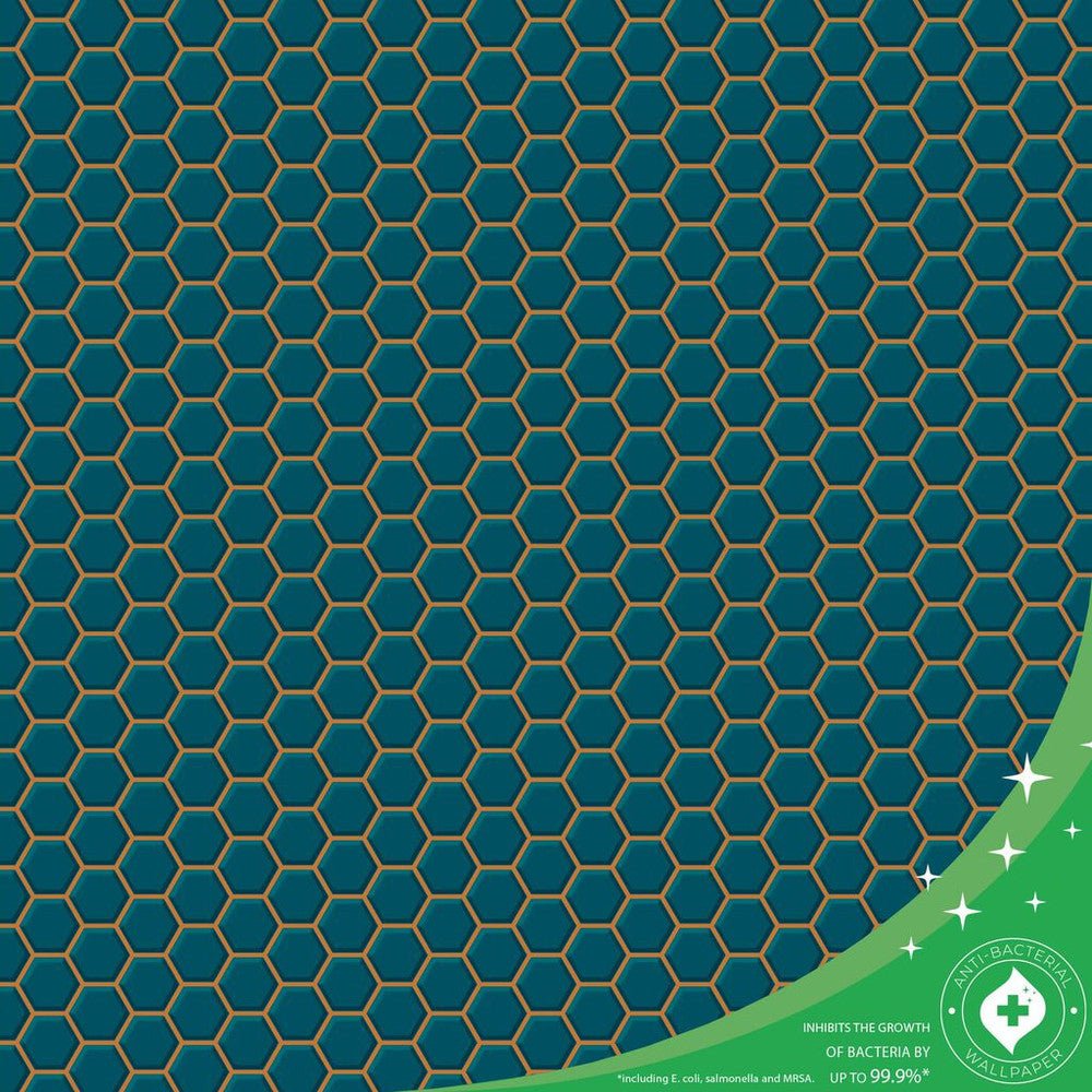 Hexagon Lattice Wallpaper - Contour - 112651 - Premier Wallcovering