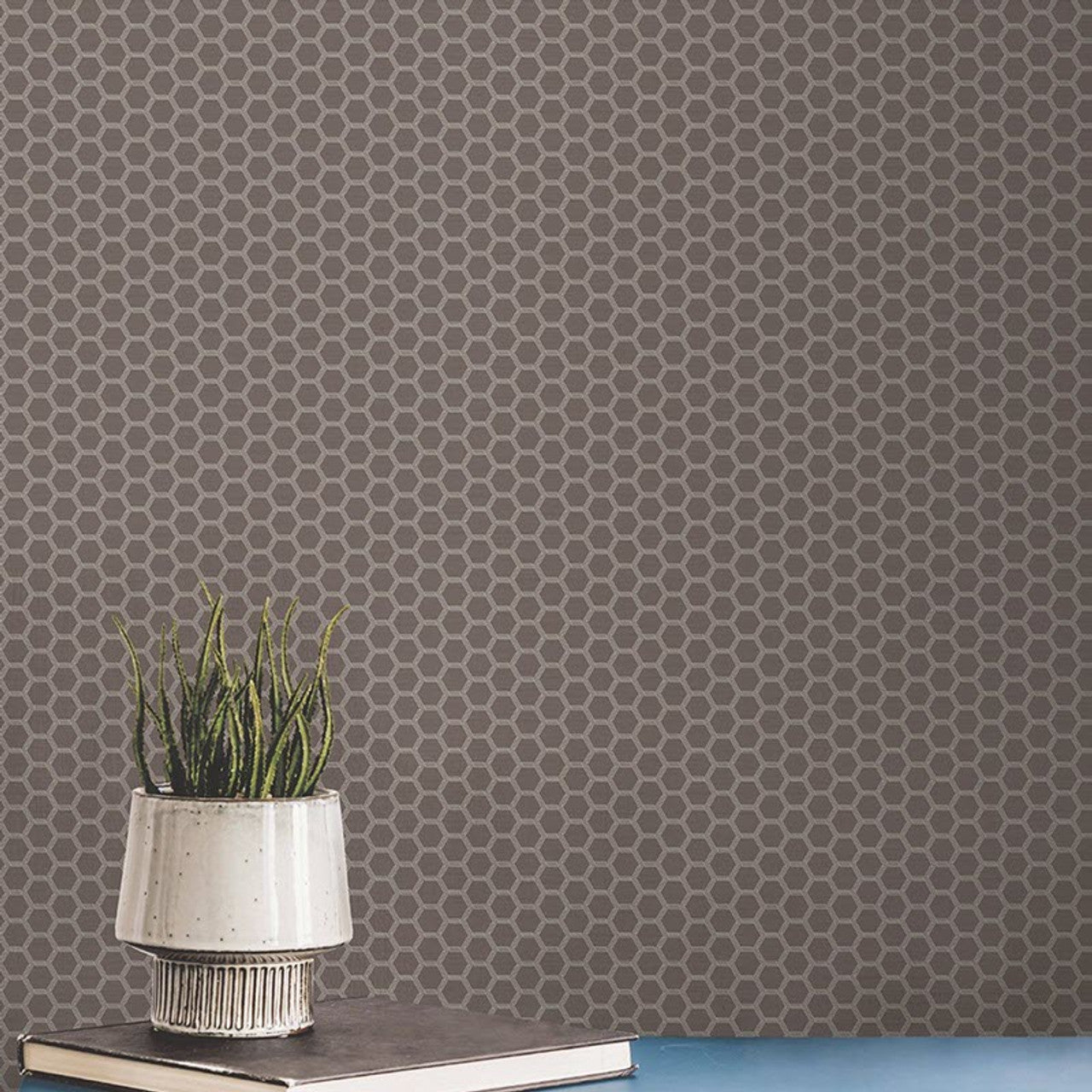 Hexie Astoria Fantasia Wallpaper - Mauve - Ted Baker - 12635 - Premier Wallcovering