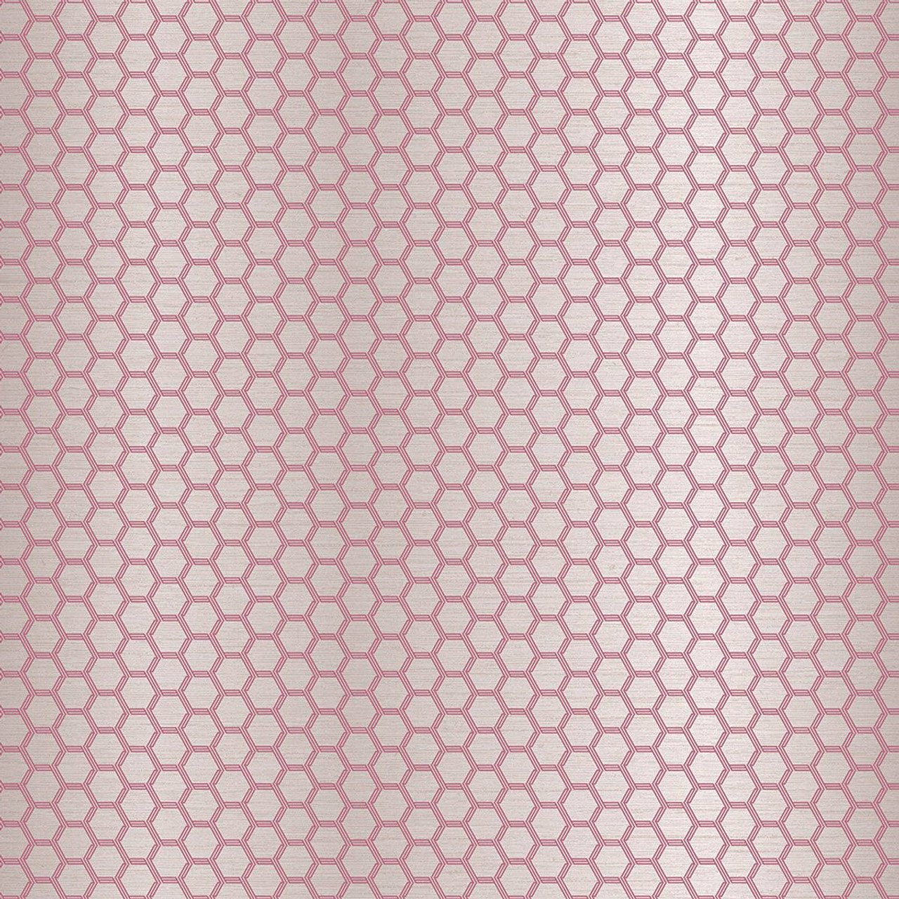 Hexie Platinum Fantasia Wallpaper - Pink - Ted Baker - 12630 - Premier Wallcovering