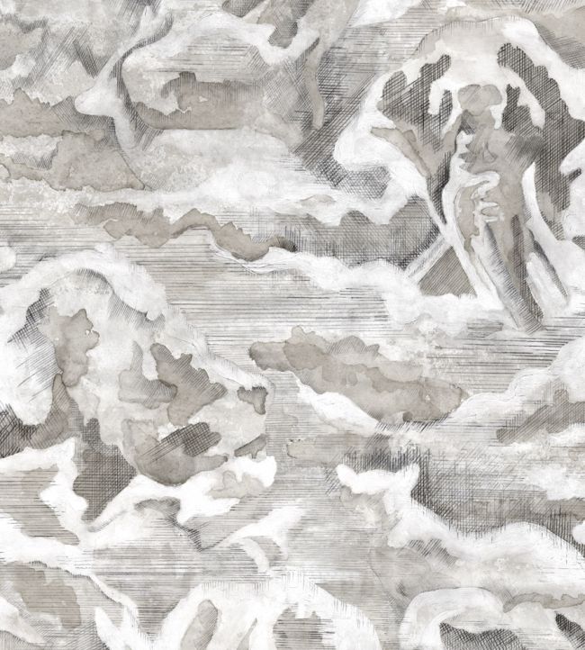 Hidden Clouds Wallpaper - Lead - Brand McKenzie - BMWL005/05A - Premier Wallcovering