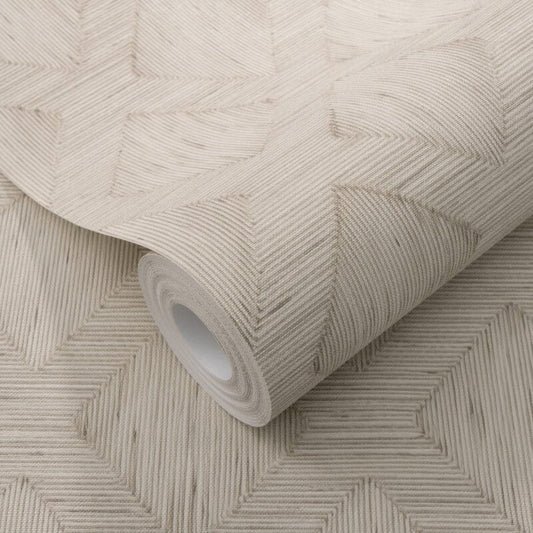 Hidden Harmony Geometric Wallpaper - Soft Taupe - Erismann - 10509 - 02 - Premier Wallcovering