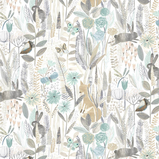 Hide & Seek Wallpaper - Linen/Duck Egg/Stone - HLTF112634 - Harlequin - Premier Wallcovering