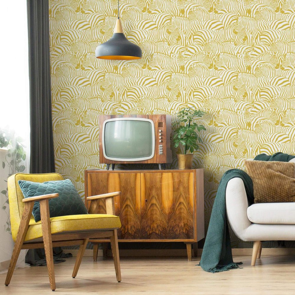 Hide and Seek Wallpaper - Ochre - Lust Home - LH900267 - Premier Wallcovering