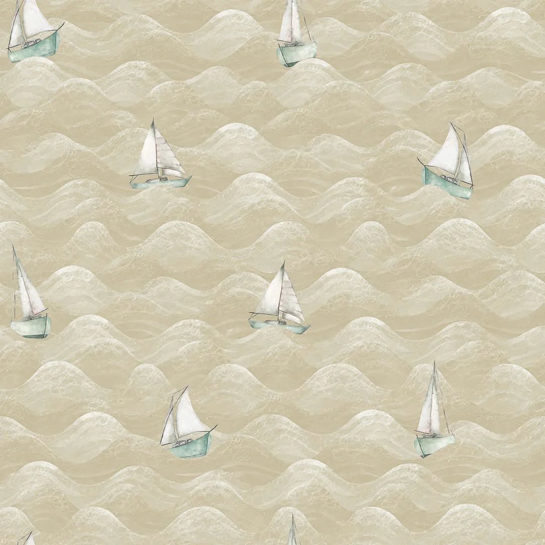 High Tide Wallpaper - Sand - LAN100299 - Lucie Annabel - Premier Wallcovering