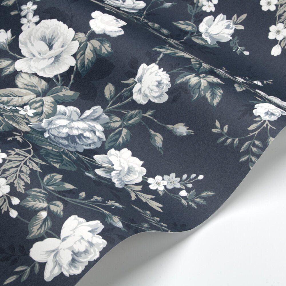Highgrove Wallpaper - Navy - Timothy Wilman - TW2439 - Premier Wallcovering