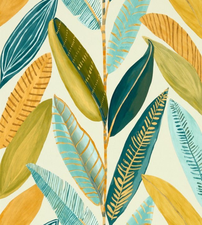 Hikkaduwa Wallpaper - Tangerine - NESW112205 - Scion - Premier Wallcovering