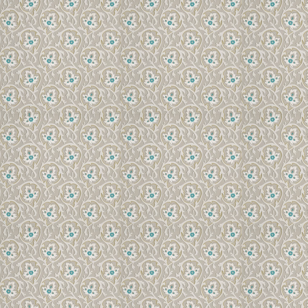 Hoja Wallpaper - Cool Arbour - Little Greene - 0263HOCOOLA - Premier Wallcovering