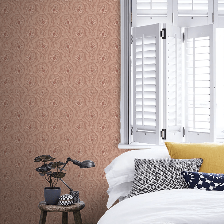 Hoja Wallpaper - Hellebore - Little Greene - 0263HOHELLE - Premier Wallcovering