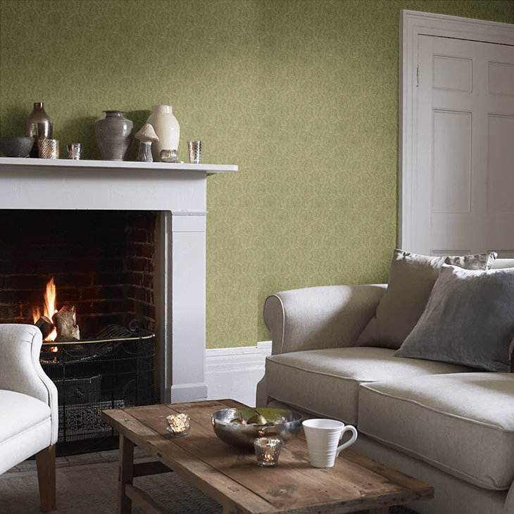 Hoja Wallpaper - Garden - Little Greene - 0263HOGARDE - Premier Wallcovering