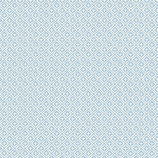 Holiday Trellis Wallpaper - Blue - Thibaut - T13661 - Premier Wallcovering