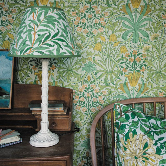 Honeysuckle Fabric - Summer - Morris & Co - 226850 - Premier Wallcovering