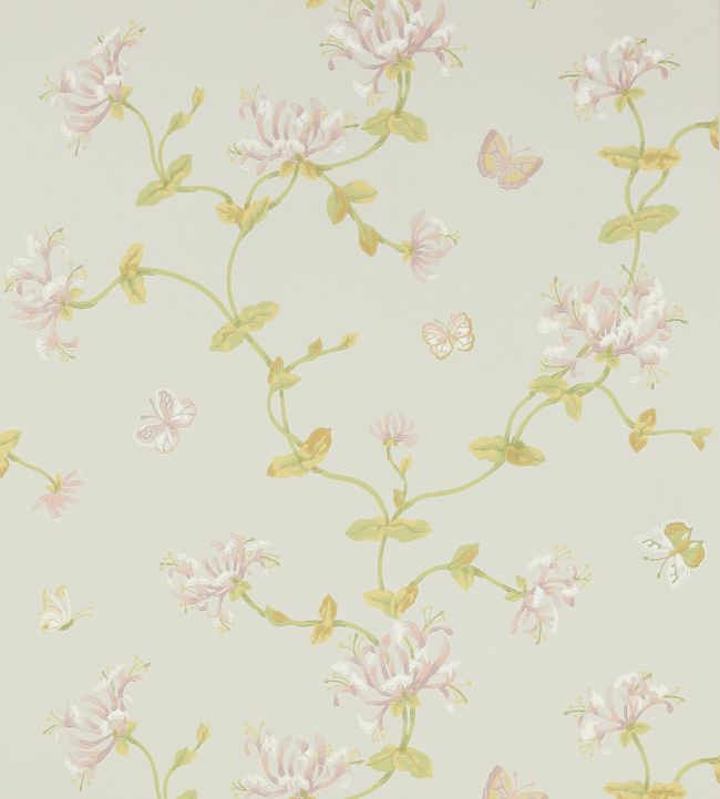 Honeysuckle Garden Wallpaper - Old Blue - Colefax & Fowler - W7002/02 - Premier Wallcovering