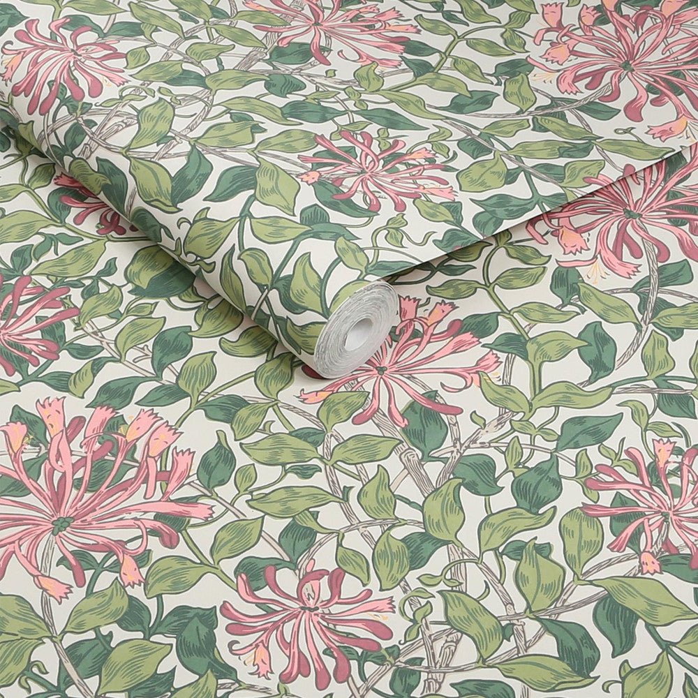 Honeysuckle Wallpaper - Blossom - 140486 - William Morris - Premier Wallcovering