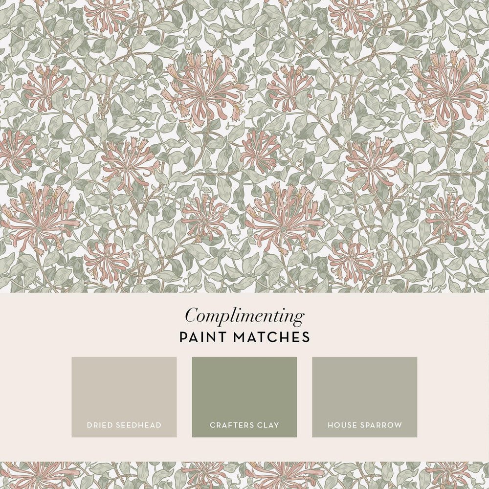 Honeysuckle Wallpaper - Maytime - 140488 - William Morris - Premier Wallcovering