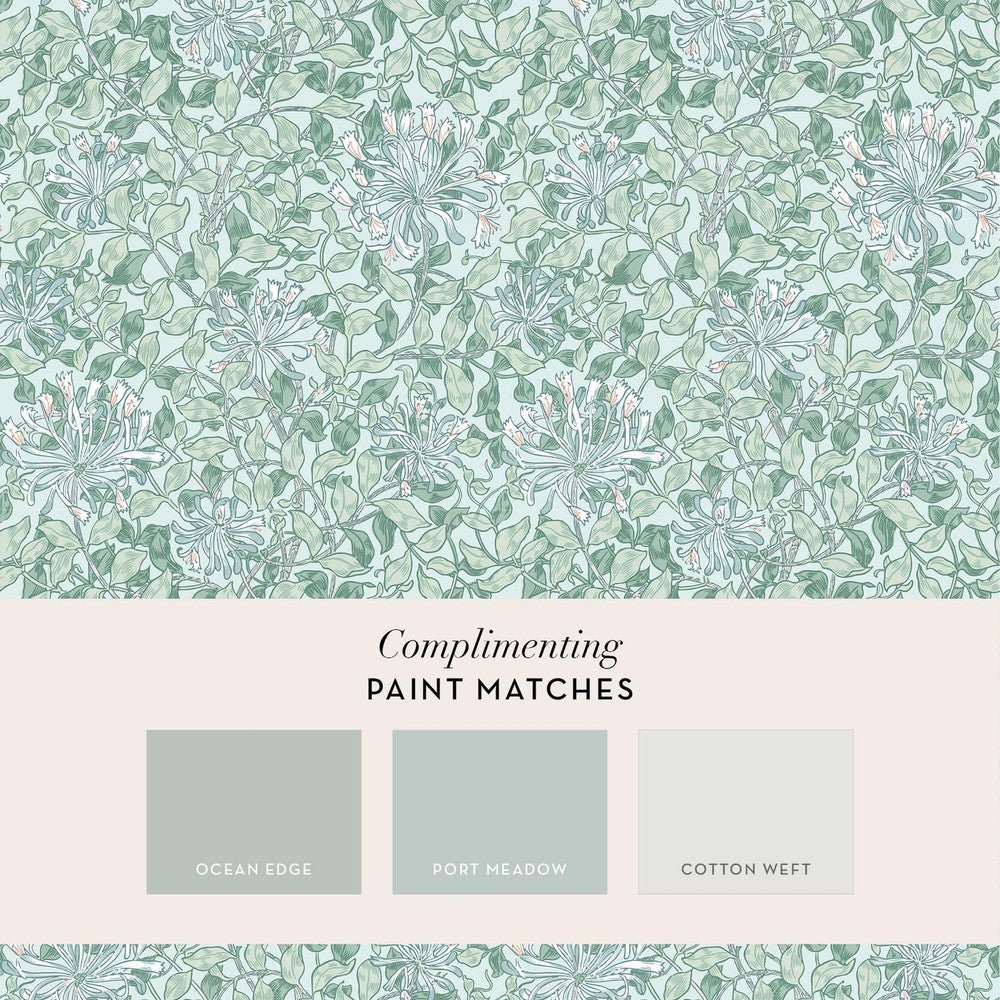 Honeysuckle Wallpaper - Breeze - 140485 - William Morris - Premier Wallcovering