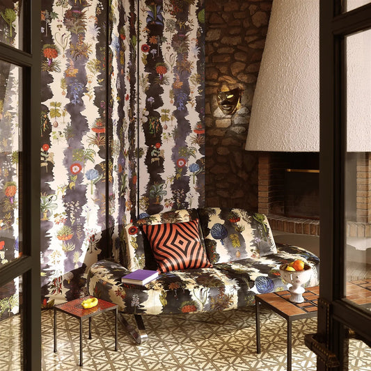 Huerta Gitana Suave Fabric - Piedra - Christian Lacroix - FCL7092/01 - Premier Wallcovering