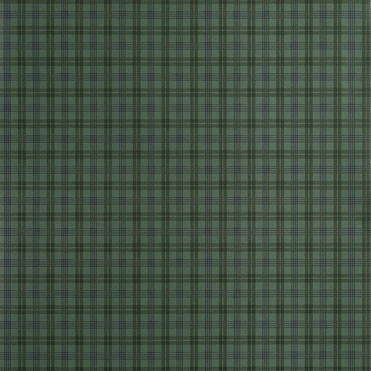 Huntley Plaid Wallpaper - Dark Green - Thibaut - T44052 - Premier Wallcovering