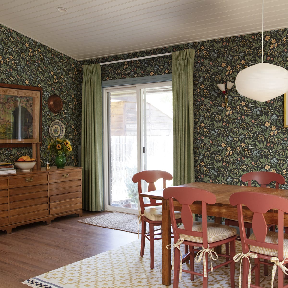 Huset I Solen Wallpaper - Charcoal - Sandberg - S10161 - Premier Wallcovering