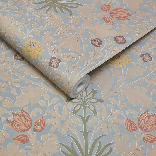 Hyacinth Novellus Wallpaper - Byzantine Blue - House of Hackney - 1 - WA - HYA - DI - BYZ - XXX - Premier Wallcovering