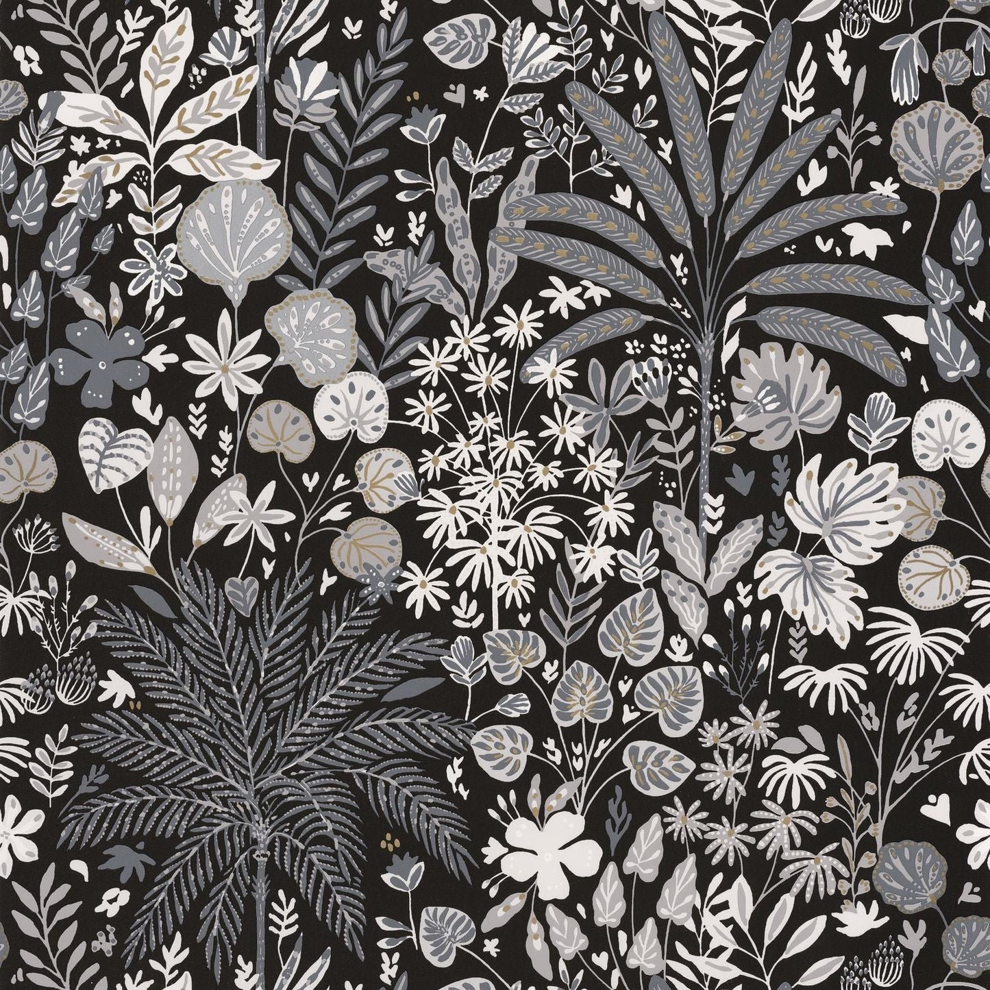 Hygge Hope Wallpaper - Noir/ Blanc - Caselio - 100599911 - Premier Wallcovering