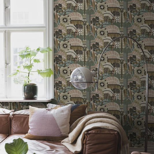 Hypnotic Safari Wallpaper - Neutral - Boråstapeter - 2067 - Premier Wallcovering