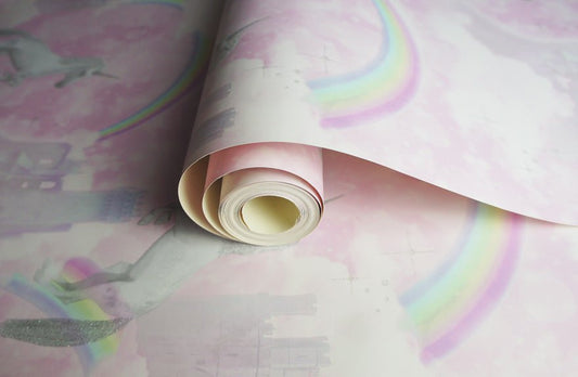 I believe in unicorns Wallpaper - Pink - Holden Décor - 12480 - Premier Wallcovering