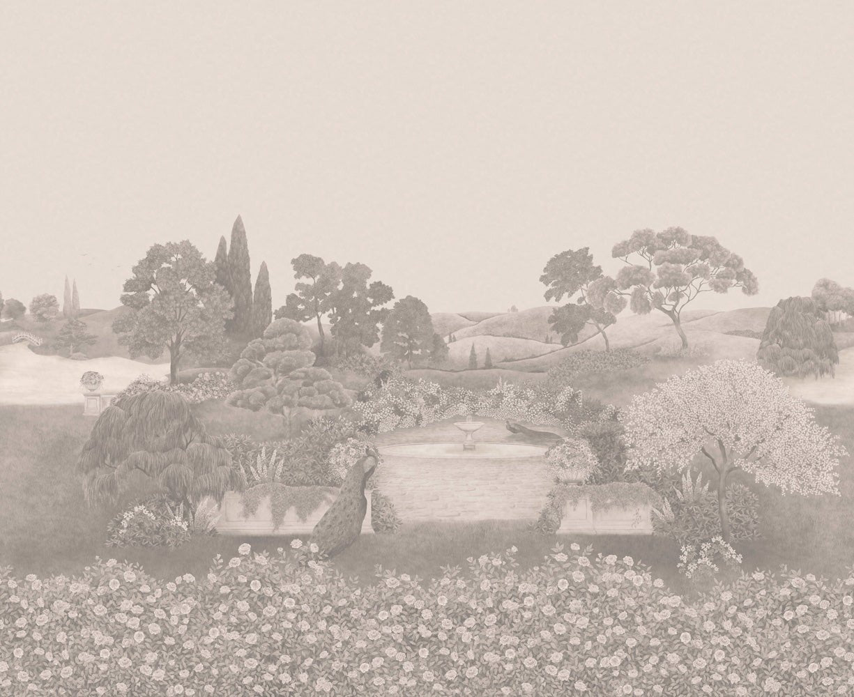 Idyll Wallpaper - Platinum Matte - 120/1002 - Cole & Son - Premier Wallcovering