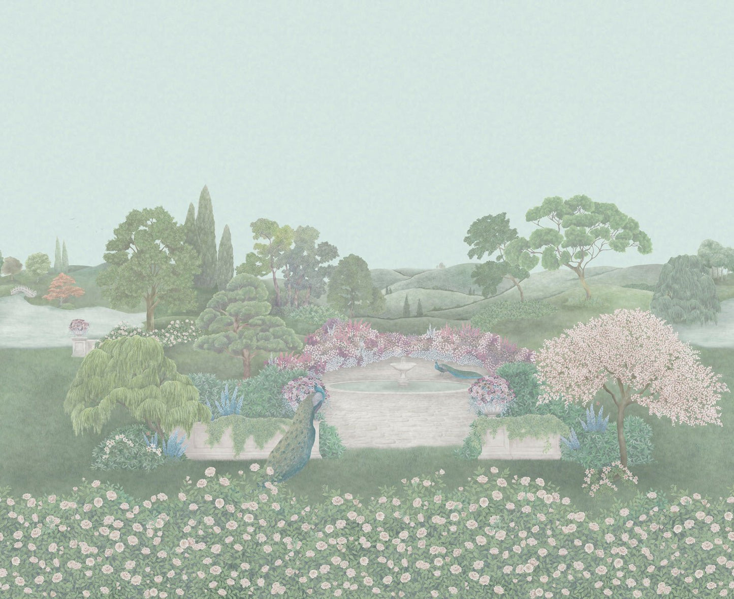 Idyll Wallpaper - Eau de Nil - 120/1003 - Cole & Son - Premier Wallcovering
