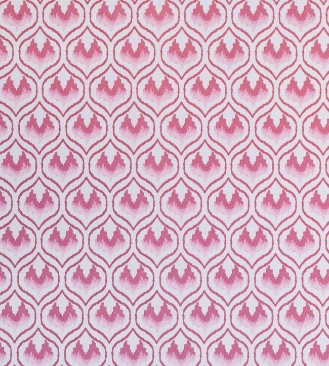 Ikat Heart Wallpaper - Oxblood - BG2300201 - Barneby Gates - Premier Wallcovering