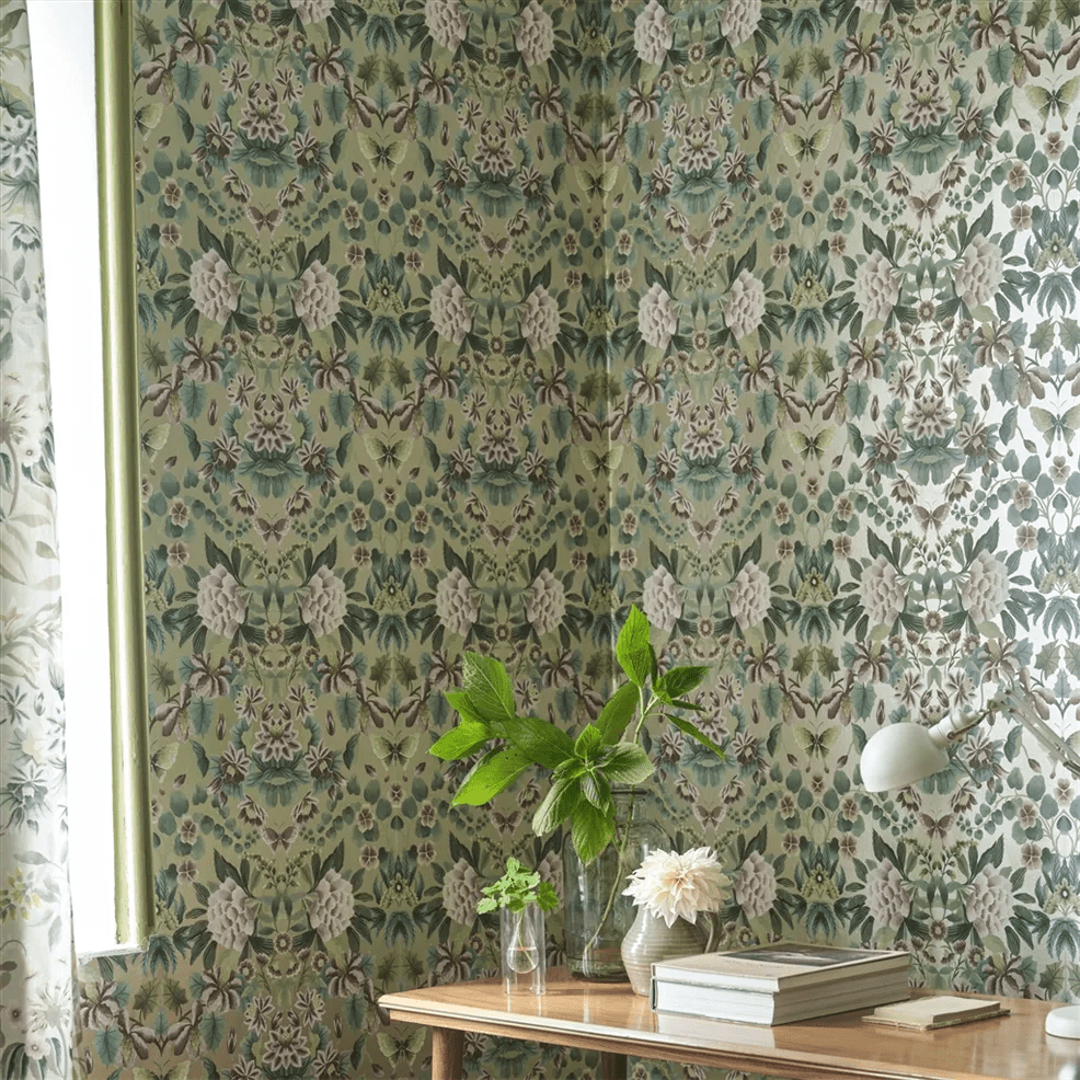 Ikebana Damask Wallpaper - Gilver - PDG1156/03 - Designers Guild - Premier Wallcovering