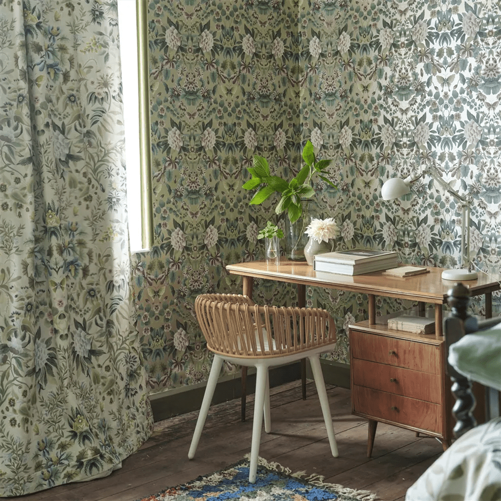 Ikebana Damask Wallpaper - Gilver - PDG1156/03 - Designers Guild - Premier Wallcovering