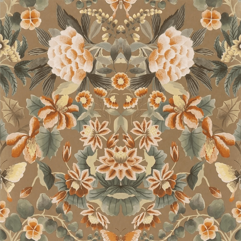 Ikebana Damask Wallpaper - Gold - PDG1156/06 - Designers Guild - Premier Wallcovering
