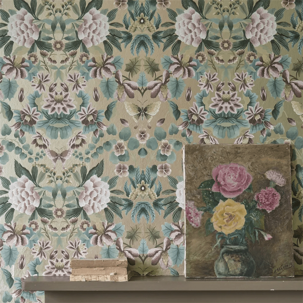 Ikebana Damask Wallpaper - Gilver - PDG1156/03 - Designers Guild - Premier Wallcovering