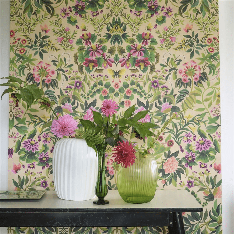 Ikebana Grande Wallpaper - Fuchsia - PDG1162/01 - Designers Guild - Premier Wallcovering