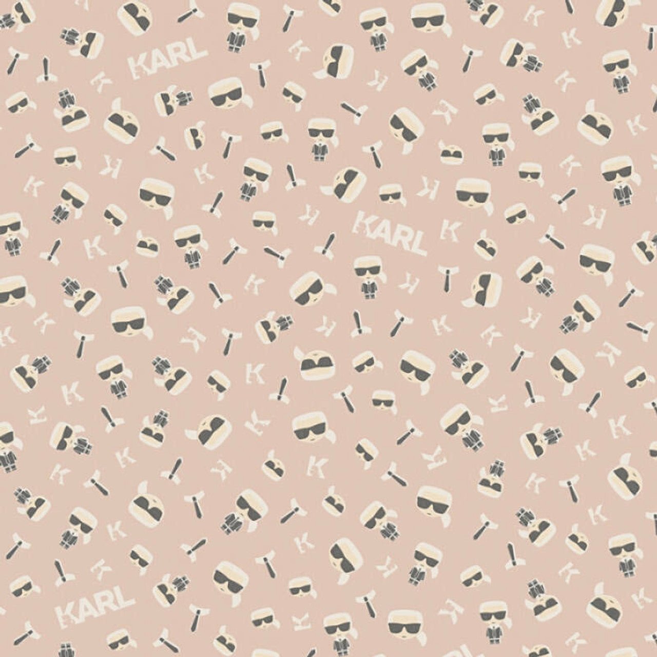 Ikonik Wallpaper - Blush - A S Creation - Karl Lagerfield - 37843 - 8 - Premier Wallcovering