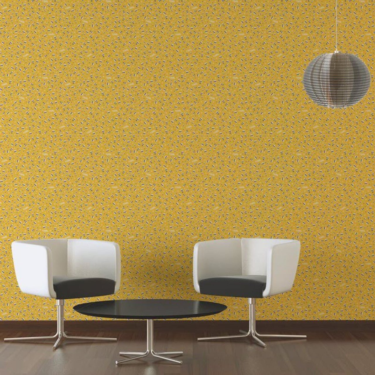 Ikonik Wallpaper - Yellow - A S Creation - Karl Lagerfield - 37843 - 4 - Premier Wallcovering