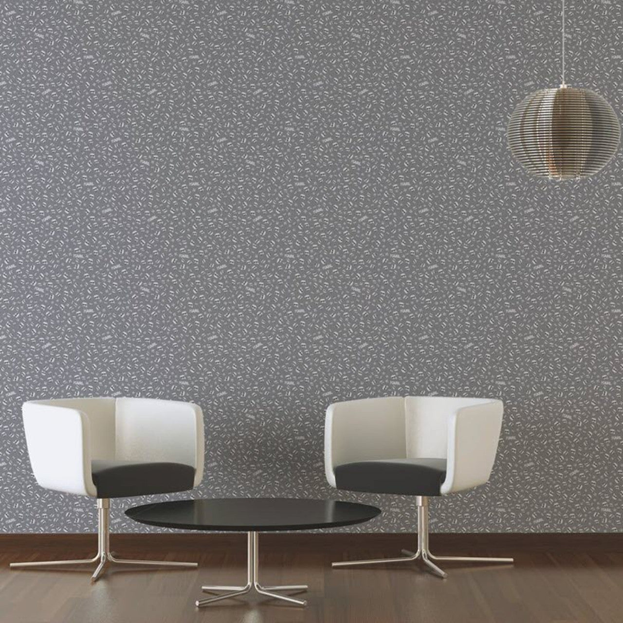 Ikonik Wallpaper - Grey - A S Creation - Karl Lagerfield - 37843 - 2 - Premier Wallcovering